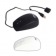 Easyclean washable silicone computer mouse, black