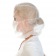 Cap with face mask, disposable, PP, nonwoven, WHITE